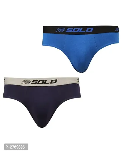 Men's Cotton Solid Basic Brief Pack of 2