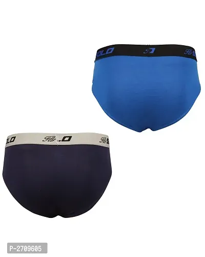 Men's Cotton Solid Basic Brief Pack of 2-thumb2