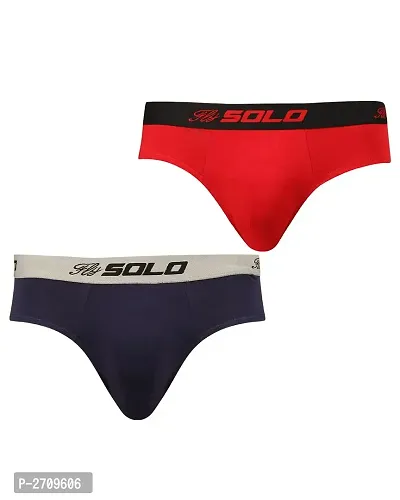 Men's Cotton Solid Basic Brief Pack of 2