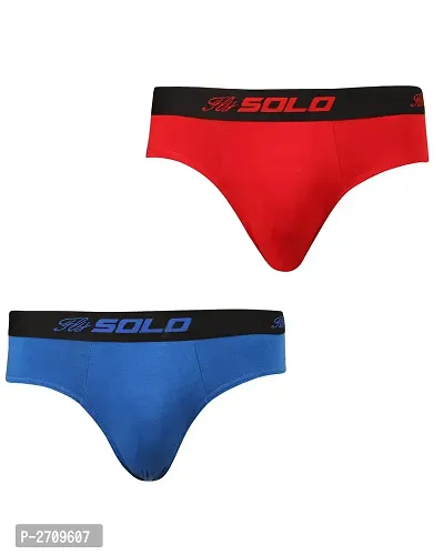 Men's Cotton Solid Basic Brief Pack of 2