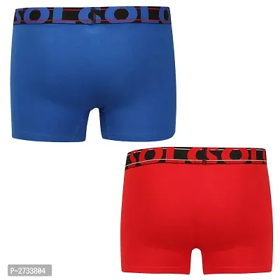 Men's Multicoloured Cotton Trunks (Pack of 2)-thumb2