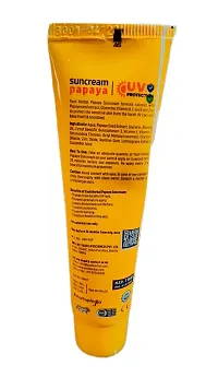 UV Protection Papaya Sunscreen SPF 50 With Vitamin B,C  E 40ml (Pack of 2)-thumb1