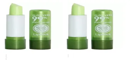 Aloevera 99% Soothing Gel Color Changing Lipstick Pack of 2