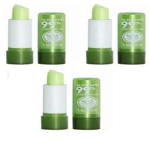 Aloevera 99% Soothing Gel Color Changing Lipstick Pack of 3