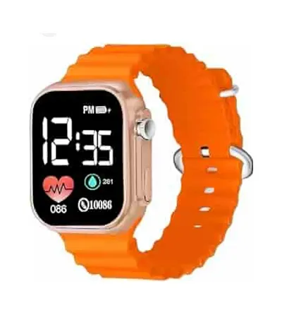 Watch Light Pink Silicon Strap Boys  Grils [Orange]  [pack of 1]