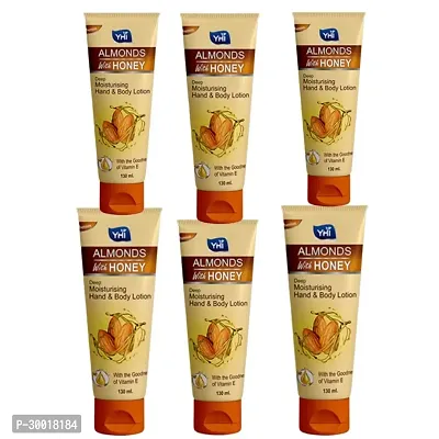 YHI Almonds with Honey deep moisturising hand  body lotion (pack of 6 )