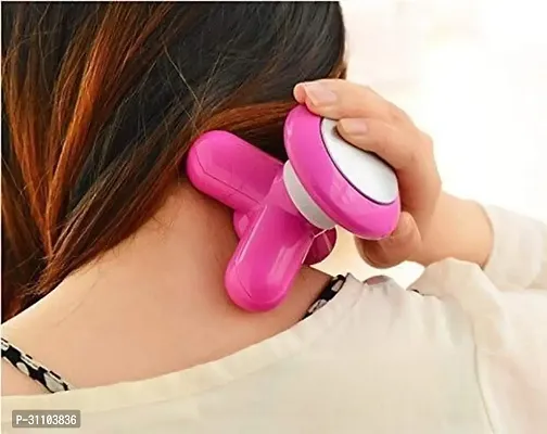 Mini Massager with Battery Powered small shaped Mini Full Body Neck Scalp Massager Vibrator Massaging Tool (MultiColor) ( pack of 1)-thumb4