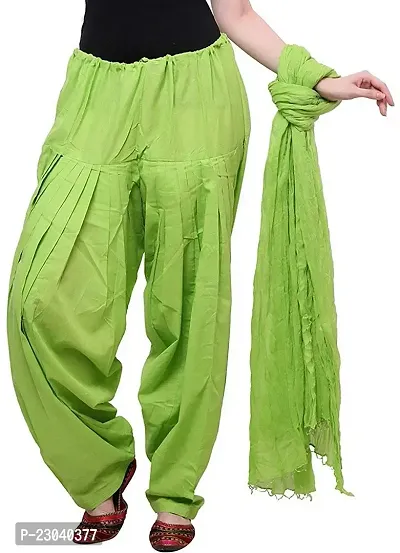 Stylish Fancy Designer Cotton Solid Patiyala Salwar With Dupatta For Women