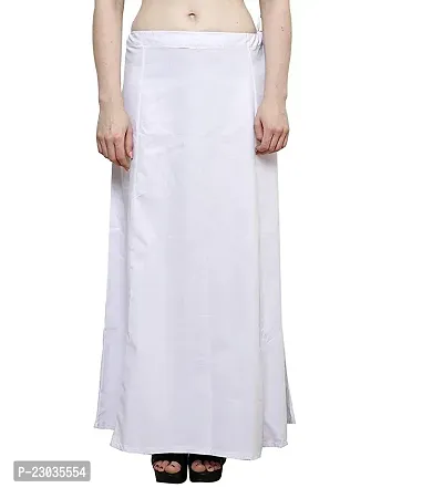 Reliable White Cotton Solid Stitched Patticoats For Women-thumb0