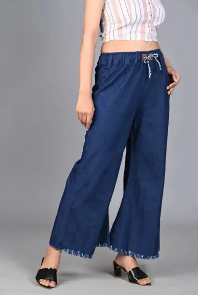 Classic Solid Jeans for Women