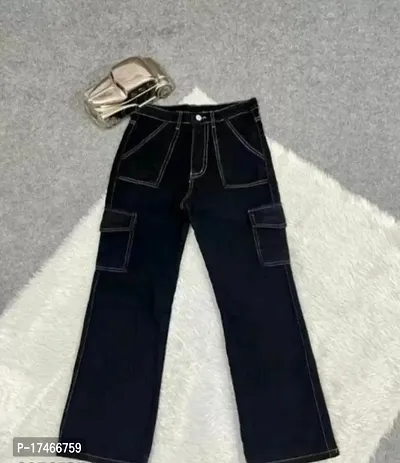 Denim Black Flap jeans-thumb0