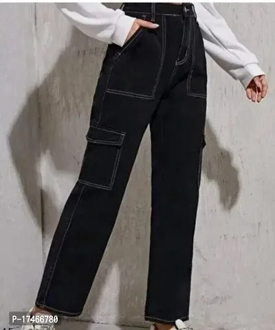 Denim Black Flap jeans-thumb0