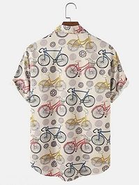 Digital Printed Mens Casual Shirt Printed Stitched Half Sleeve Shirt-thumb2