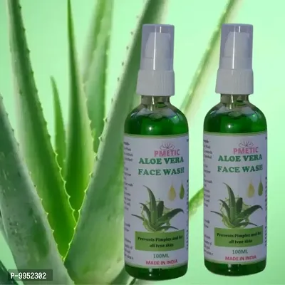 Pmetic Aloevera Face wash 200ml For Face Man  Woman