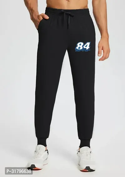 Stylish Cotton Printed Joggers Track Pants For Men-thumb0