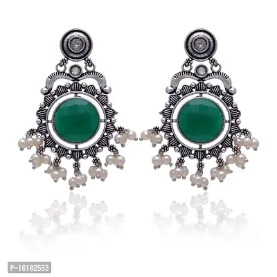 Eivri Fancy Jewellery Earring For Women  Girls (Orange) For Rakhi Gift-thumb0