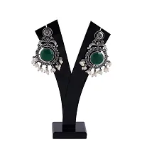 Eivri Fancy Jewellery Earring For Women  Girls (Green) For Rakhi Gift-thumb1