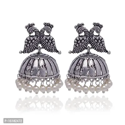 Eivri Letest Design Jhumki Jewellery Earring for Women  Girls For Diwali Gift(Combo-2 Stone Color Multi)-thumb2