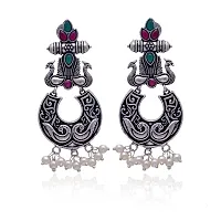 Eivri Letest Design Jhumki Jewellery Earring for Women  Girls For Diwali Gift(Combo-2 Stone Color Multi)-thumb2