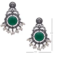 Eivri Fancy Jewellery Earring For Women  Girls (Green) For Rakhi Gift-thumb3