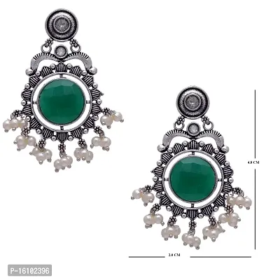 Eivri Fancy Jewellery Earring For Women  Girls (Green) For Rakhi Gift-thumb4