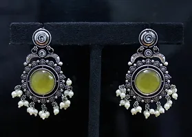 Eivri Fancy Jewellery Earring For Women  Girls (Yellow) For Rakhi Gift-thumb1