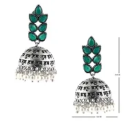 Eivri Hum Tum Design Jewellery Earring For Women  Girls (Green) For Rakhi Gift-thumb3