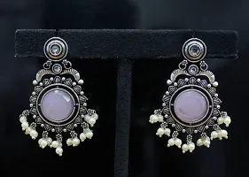 Eivri Fancy Jewellery Earring For Women  Girls (Pink) For Rakhi Gift-thumb1