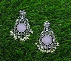 Eivri Fancy Jewellery Earring For Women  Girls (Pink) For Rakhi Gift-thumb2