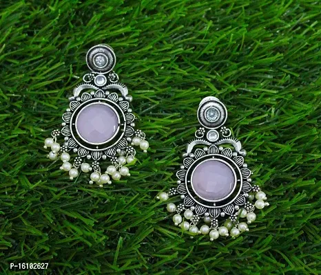 Eivri Fancy Jewellery Earring For Women  Girls (Pink) For Rakhi Gift-thumb3