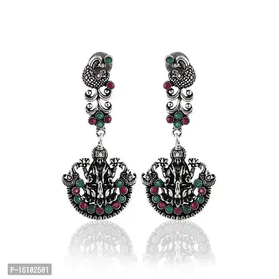 Eivri Dark Antique Celebrity Laxmi Long Earring For women  Girls (Multi) For Rakhi Gift