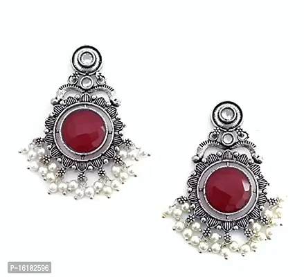 Eivri Specially Designed Oxidized Earring Jaipuri Brass Jewelry For Girls