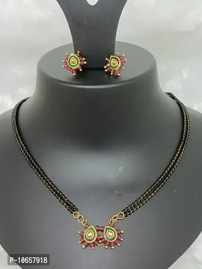 Fancy Gold Plated Mangalsutras For Women-thumb0