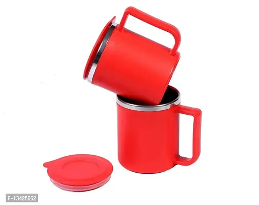 GMC Dayalbagh Store Amaze Steel Cup Stainless Steel Coffee/Tea Mug 350ml (AmazeCup_Blue350ml)-thumb0