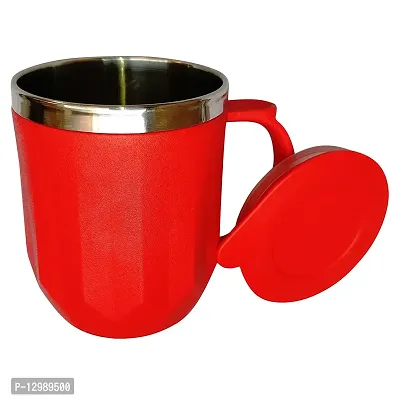 Multipurpose Steel Coffee Mugs- Pack Of 2-thumb0