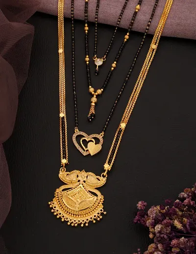 New Stylish Pack Of 4 Combo Women Mangalsutra Set