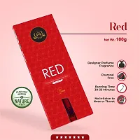 Red Premium Lifestyle Incense Stick 100% Charcoal Free Agarbatti for Pooja-thumb2