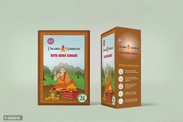 Divya Havan Samagri Charcoal Free Combination of 24 Most Sacred Ingredients-thumb0