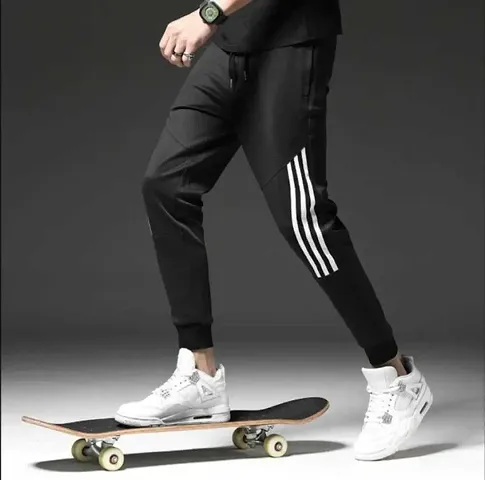 Men Striped patti Track Pants