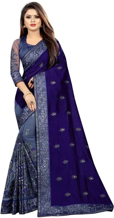 Glamorous Art Silk Saree with Blouse piece 