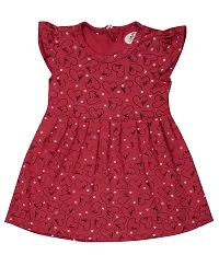 Little Buds Baby Girl Cotton Printed Pack of 2 Frock Red;Pink Colour-thumb3