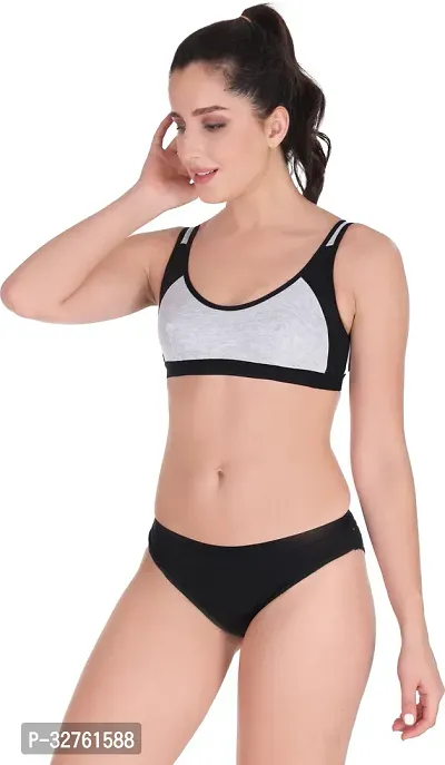 Stylish Cotton Bra Panty Set For Women-thumb3