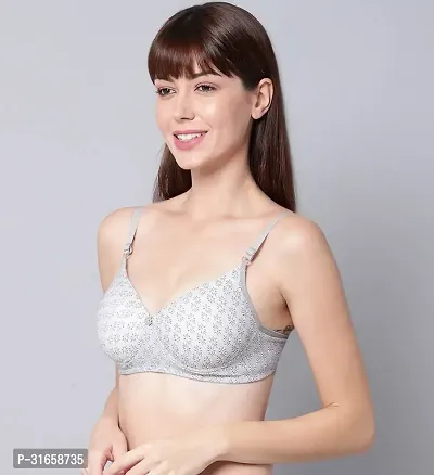 INCURVE-Women Grey Cotton Bra Panty Set|Lingerie Set|Honeymoon Night Dress Wedding|Valentine Beautiful Gift for Girl|Bra Panty Set for Women with Sexy|Bra Panty Set for Women-thumb3