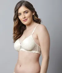 Women Brown Cotton Bra Panty Set-thumb2