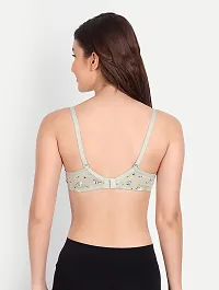 Stylish Green Cotton Solid Bras For Women-thumb3