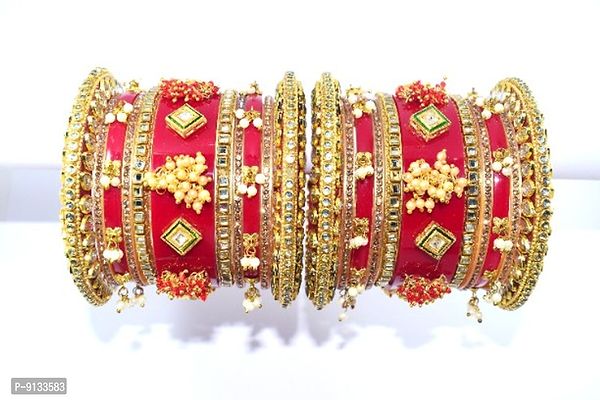 Elegant Gold Bangles, Pack of 2-thumb0