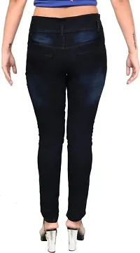 Regular Fit Jeans For Girls  Women  Denim Black Jeans-thumb1