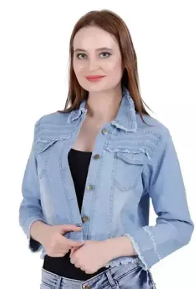Meer India Garments Women's Striped Regular Jacket