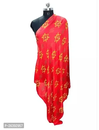 Elite Red Viscose Rayon Shawls  For Women