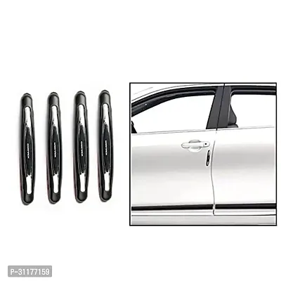 Car Door Guard Rubber Edge Handle Scratch Protector For All Cars And 4 Wheelers Safety Accessories (White 4 Pcs)